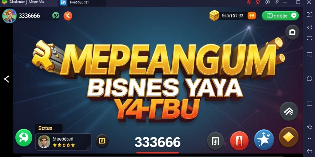 Screenshot gameplay 333666 menampilkan pengelolaan bisnis yang seru.