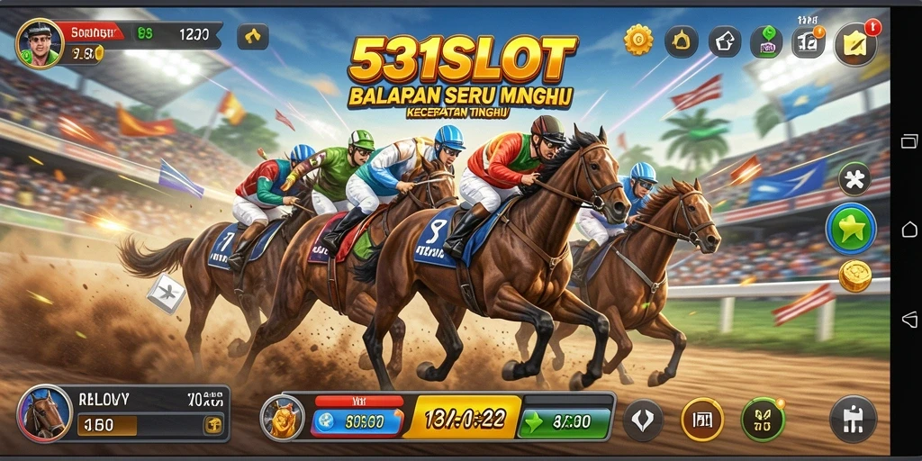 Tampilan gameplay balapan seru di 531SLOT.
