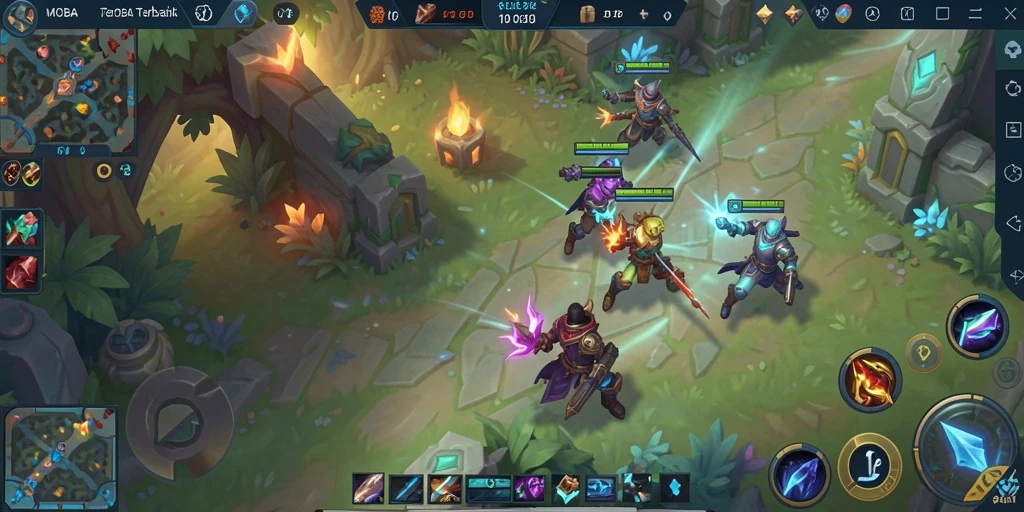 Tampilan gameplay seru di 5ZK yang menampilkan pertarungan tim.