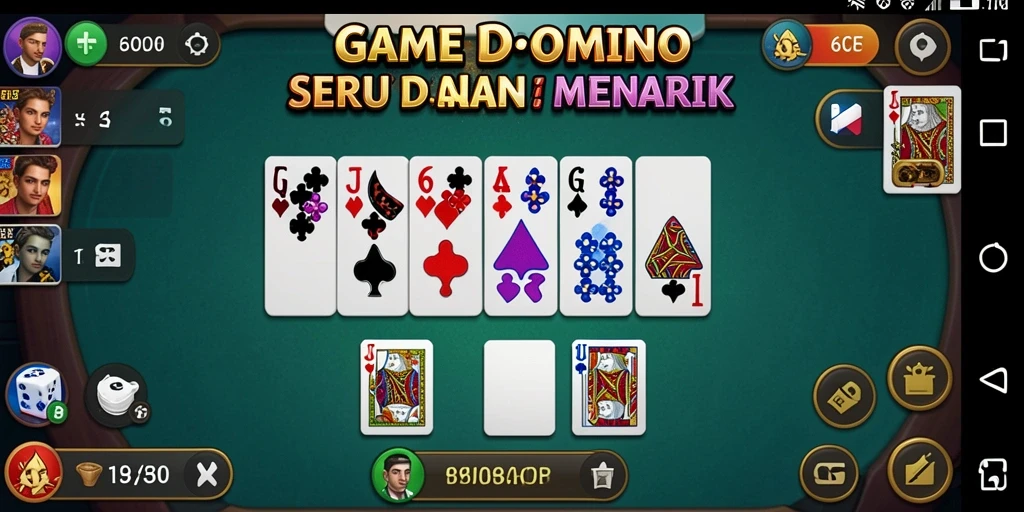 Tampilan gameplay seru dalam permainan Domino 6CF.