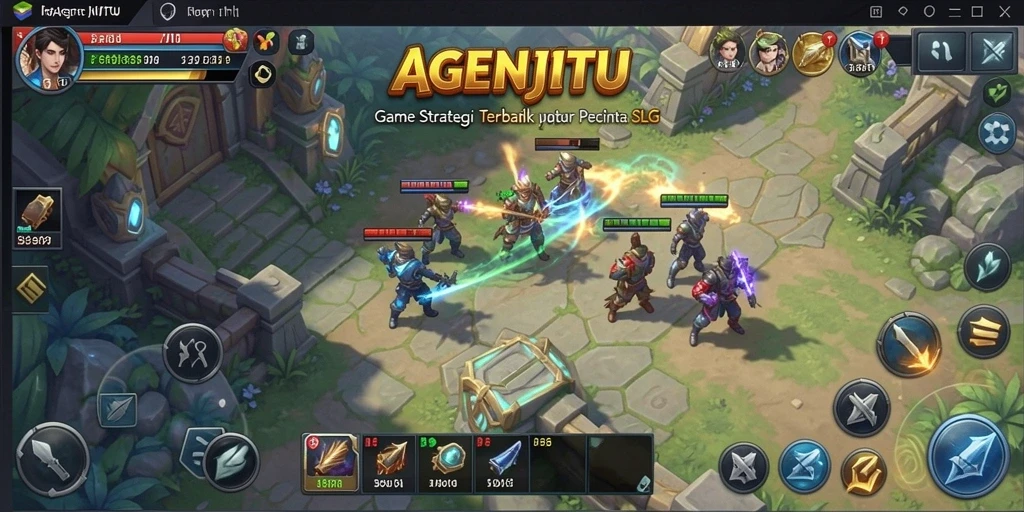 Tampilan gameplay SLG yang menarik di AGENJITU.