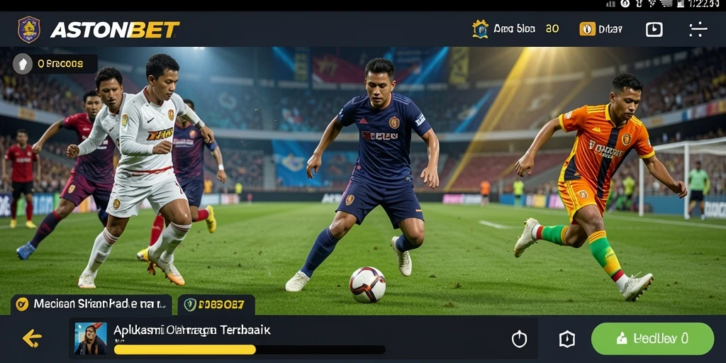 Screenshot utama ASTONBET menampilkan tampilan menarik dan fitur gameplay olahraga.