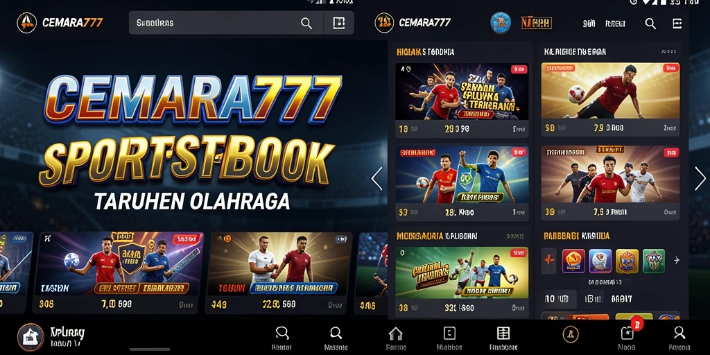 Tampilan gameplay Sportsbook di CEMARA777 yang menarik dan interaktif.