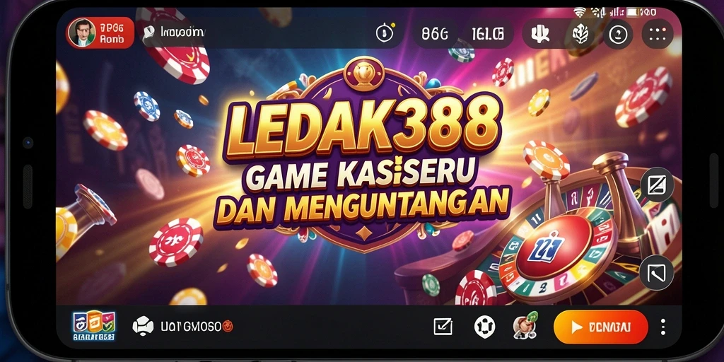 Tampilan menarik dan menegangkan dari gameplay Kasino di LEDAK388.