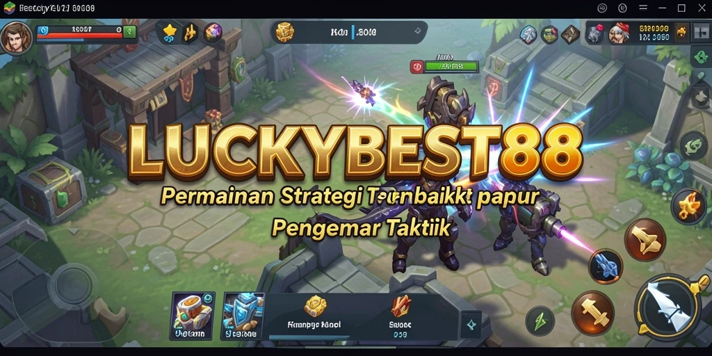 Tangkapan layar utama LUCKYBEST88 menunjukkan pertempuran strategis yang intens.