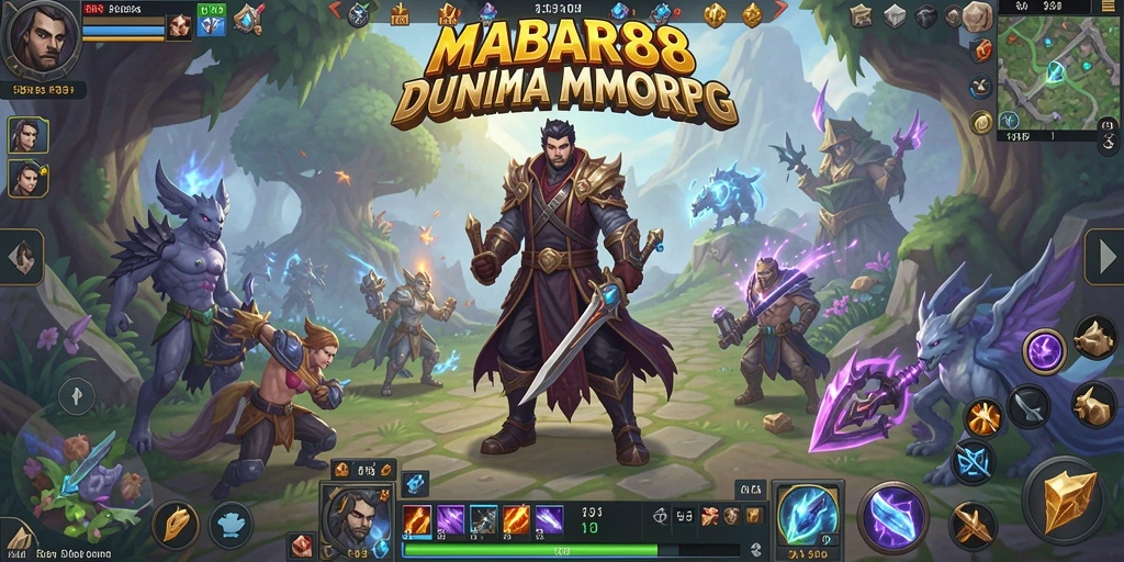 Tampilan gameplay MMORPG yang menarik di MABAR88.