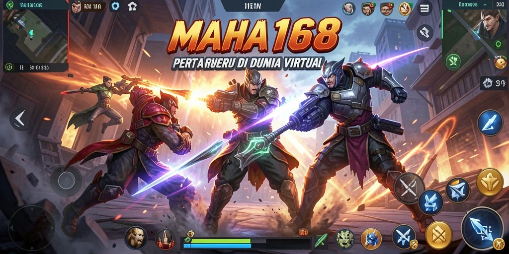 Tampilan menarik dari gameplay Fighting MAHA168