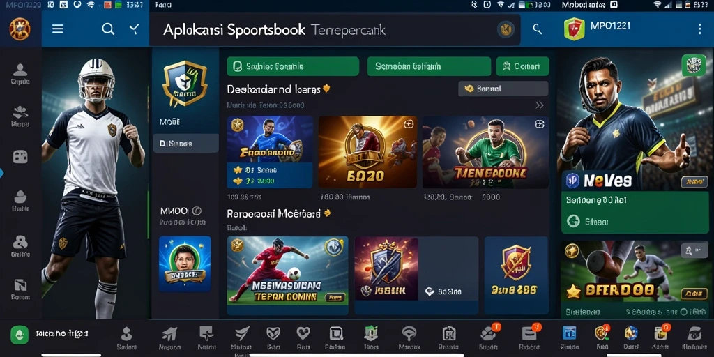 Tampilan gameplay menarik dari MPO1221 yang menampilkan taruhan olahraga.