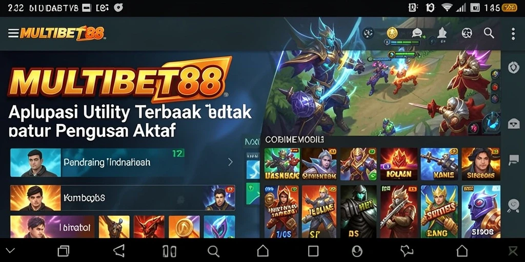 Tampilan intuitif dari aplikasi MULTIBET88 yang membantu manajemen waktu.