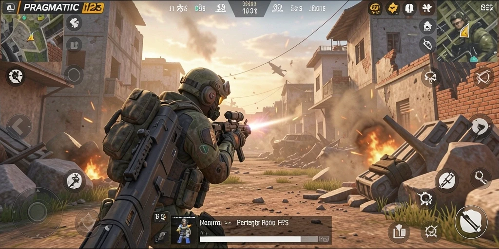 Gameplay mendebarkan PRAGMATIC123 dalam aksi FPS.