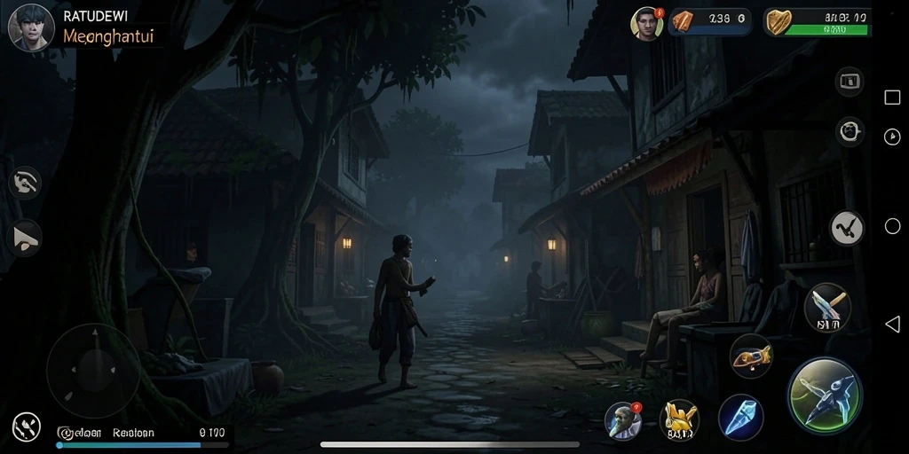 Screenshot gameplay menegangkan dari RATUDEWI.