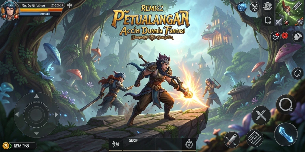 Tampilan gameplay <strong>REMI62</strong> dalam dunia ARPG yang menakjubkan.