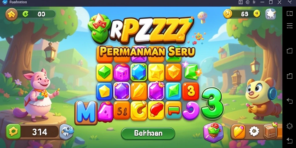 Tampilan gameplay seru dari RPZZZ yang menantang.