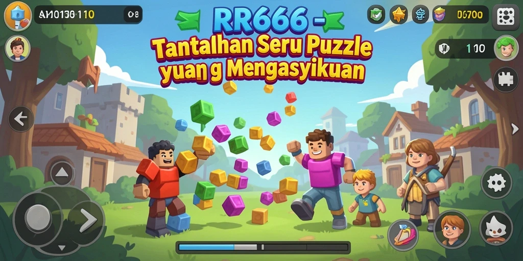 Screenshot gameplay RR666 menampilkan level-level puzzle yang menarik.