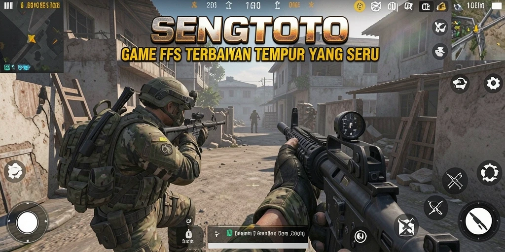 Gambar menampilkan aksi seru dalam gameplay FPS SENGTOTO.