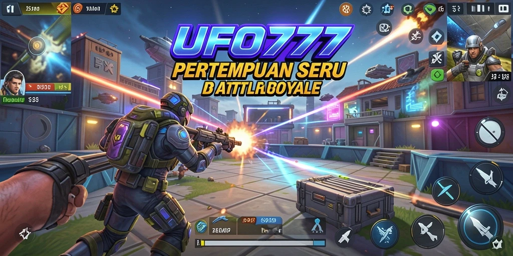 Screenshot menunjukkan aksi mendebarkan dalam pertandingan Battle Royale.